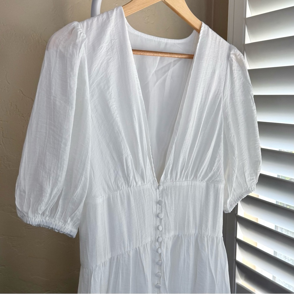 Commense White Button-Down Maxi Dress - Picture 5 of 11